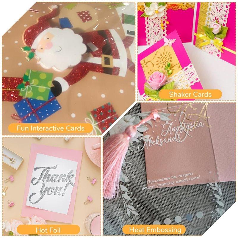 Transparent For Crafts Acetate Sheets 60PCS Heat Clear, For DIY Cards Photo Albums Photo Frame Craft Plastic