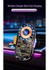 Q18C Punk Style 15W Wireless Car Charger & Phone Holder with Infrared Sensor and Automatic Magnetic Clamping