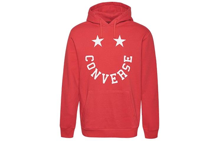 Converse Sweatshirts Men s Red Hooded Moderate Regular 10018351-A02 L