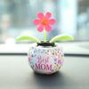 Cute Car Accessorie Auto Swing Solar Sunflower Pendant Auto Car Decoration Ornaments Birthday Gift Car Home Decoraction