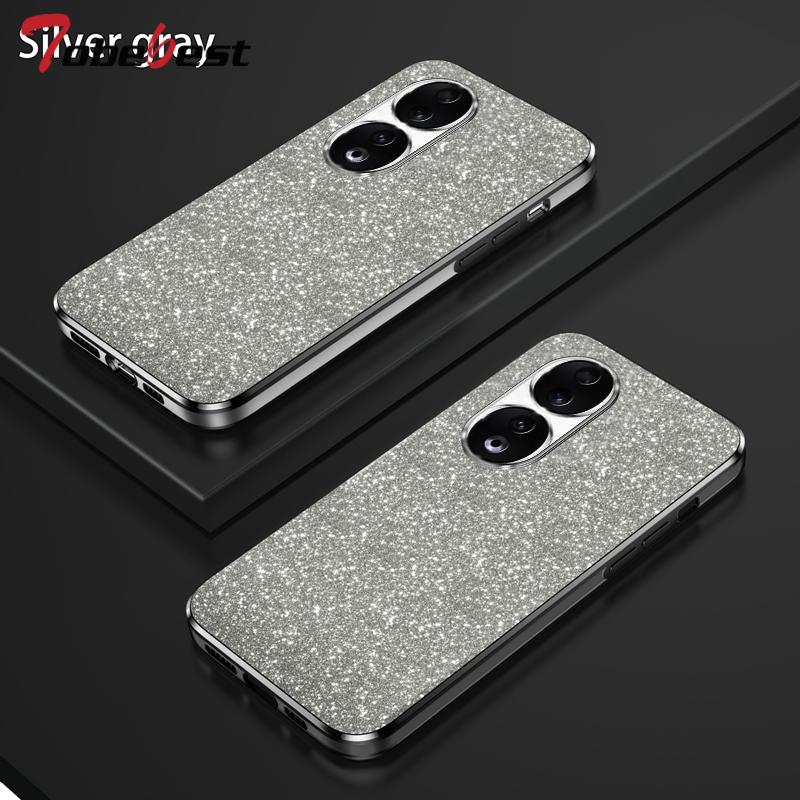 Shiny Glitter Plating Silicone Case for Huawei Honor 90 80 70 60 50 Pro SE Camera Lens Soft Back Cover