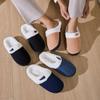 Winter Warm Slipper Women Fluffy Fur Plush Indoor Lazy Female Thermal Furry Home House Fuzzy Shoe Flat Flip Flop Male Men Ladies