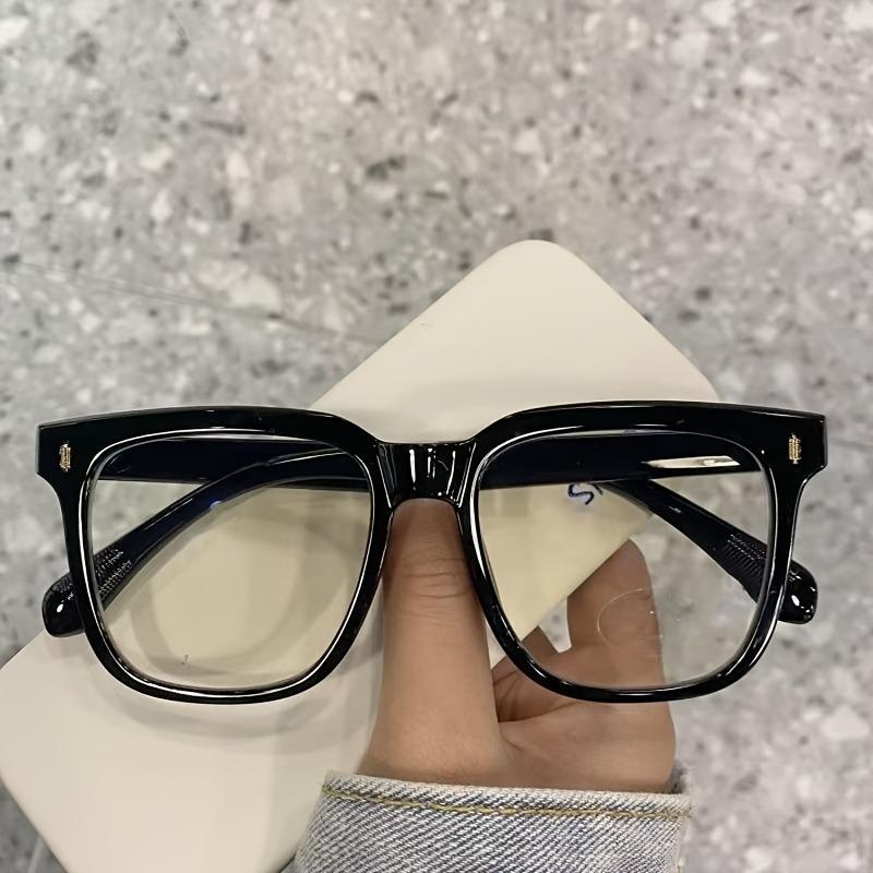 1 Pair of Sleek Cyberpunk Style Square Glasses - Comfortable PC Frame, TAC Lenses for Clear Vision, Perfect for Daily Wea