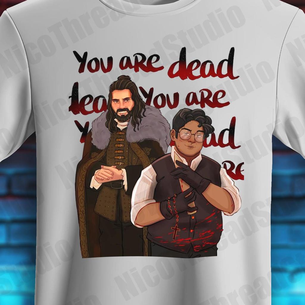 What We Do In The Shadows Vampir Gothic Shirt, Retro Horror Komödie Grafik T-Shirt, Dunkler Liebhaber, Nadja Laszlo Fan Art Geschenk, TV-Serie Shirt