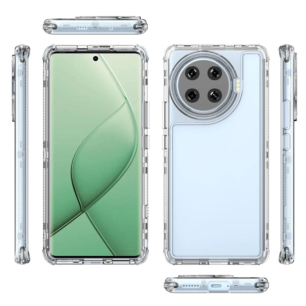 3 In 1 Hybrid Armor Shockproof Phone Case For Tecno Spark 20 Pro Plus KJ7 Hard Plastic Frame Transparent TPU Back Cover Fundas
