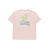 Fila Fusion Dopamine Colorful Round Neck Pullover Soft Comfortable Casual Breathable Short Sleeve T-Shirt Unisex T-Shirt Rainbow-Pink T11U423106FPK