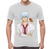 Japanese Manga Gintama T Shirt Men Cotton Tshirt Anime Gintoki Sakata Tees Top Hip Hop Tshirt Gift Streetwear Harajuku