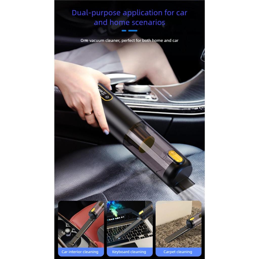 High Suction 18000Pa Wireless Handheld Vacuum Cleaner Multipurpose Design for Efficient Cleaning On Three Adjustable Modes