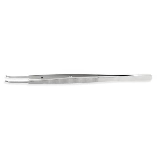 GDC Micro Tissue Forceps Gerald - Curved - 1x2 (18cm) (TPG4)