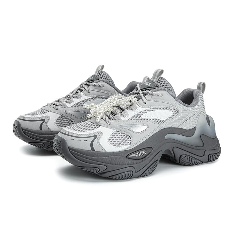 Fila SOFIA Fishbone Shoes Abrasion Resistant Breathable Lightweight Height Increasing Low Top Chunky Sneakers Women's F12W622186FVN
