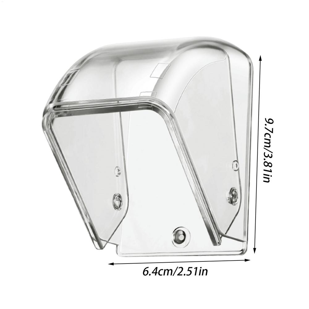 9.7x6.4cm PC Ring Doorbell Cover Waterproof Doorbell Cover Rainproof Protective Case Push Button Shield Multipurpose Storage Box