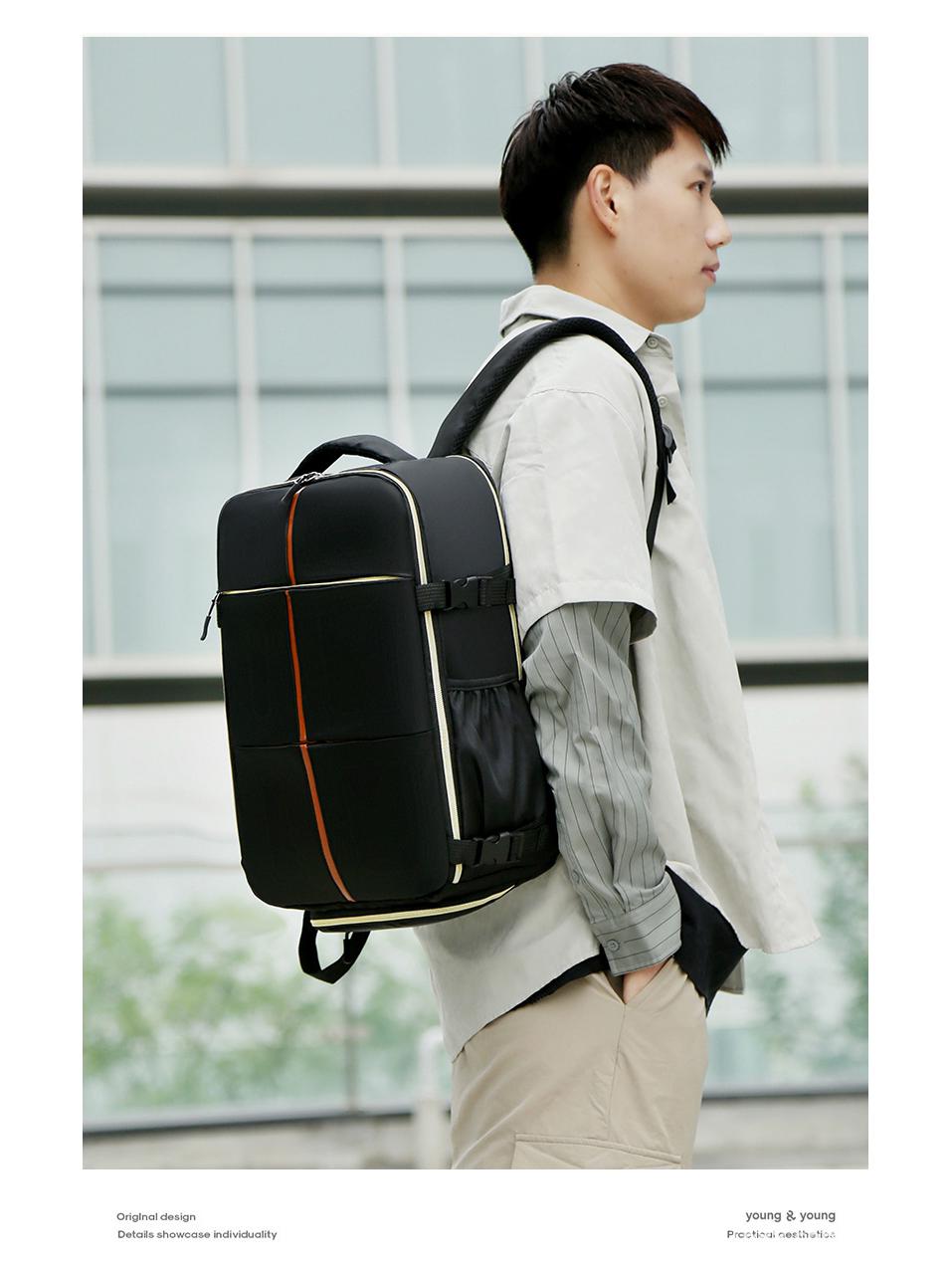 

Unisex Large-Capacity Travel Fashion Backpack for College Students чорний