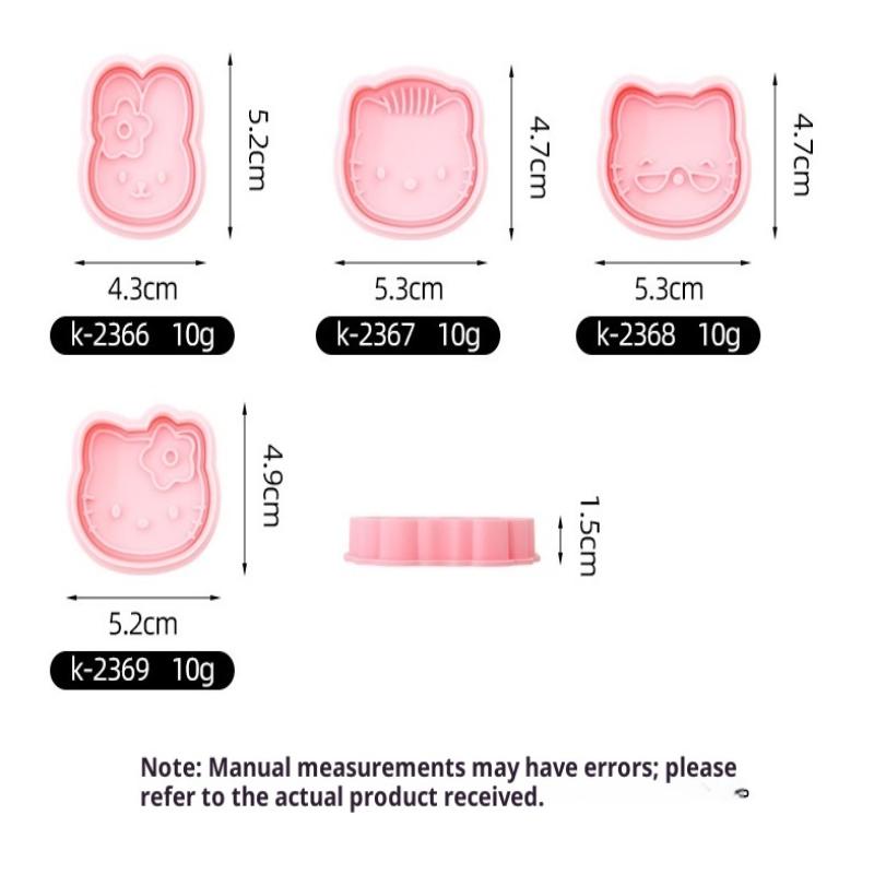 3D Hello Kitty Baking Tool Set Cute Cartoon Cookie Baking Mold Press Cookie Cutter Kitchen Flip Sugar Baking Tools