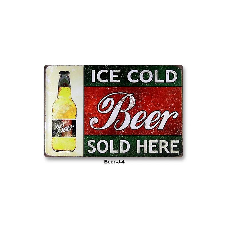 European and American Retro Style Iron Poster Painting Tin Sign Vintage Wall Decor for Cafe Bar Pub Home Beer Decoration Crafts
