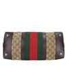 Used GUCCI Handbag Sherry Line 257341 GG Canvas/leather Beige Dark Brown