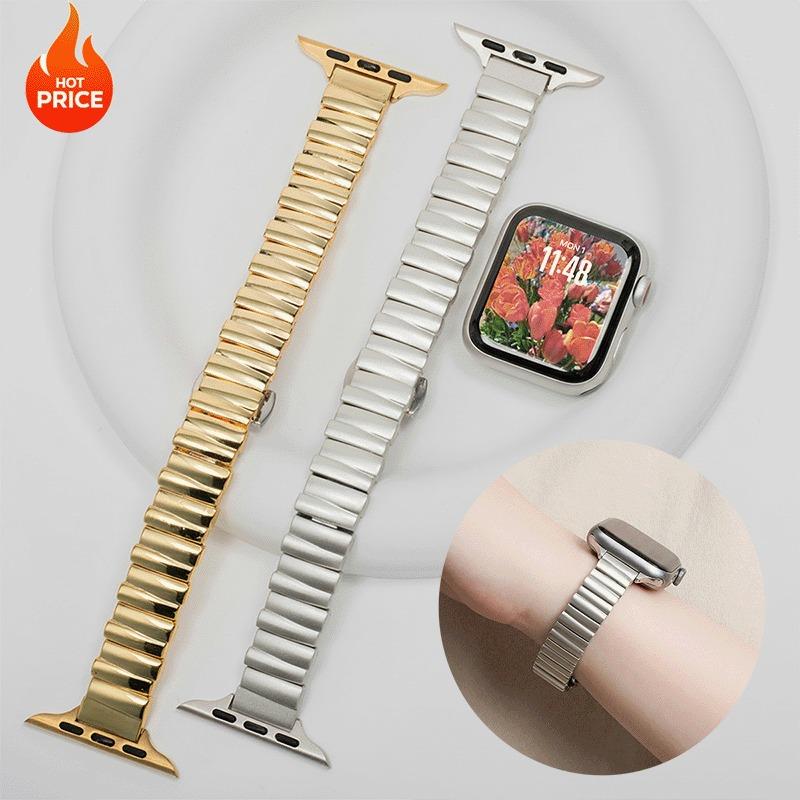 Irregular Metal Strap For Apple Watch Ultra3 49mm 38 40 41 42 44 45 46mm Luxury Stainless Steel Strap For iWatch 11 10 9 8 7 SE3