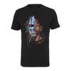 T-shirt - Mister Tee - Half Face - Noir - Manches Courtes - Col Arrondi