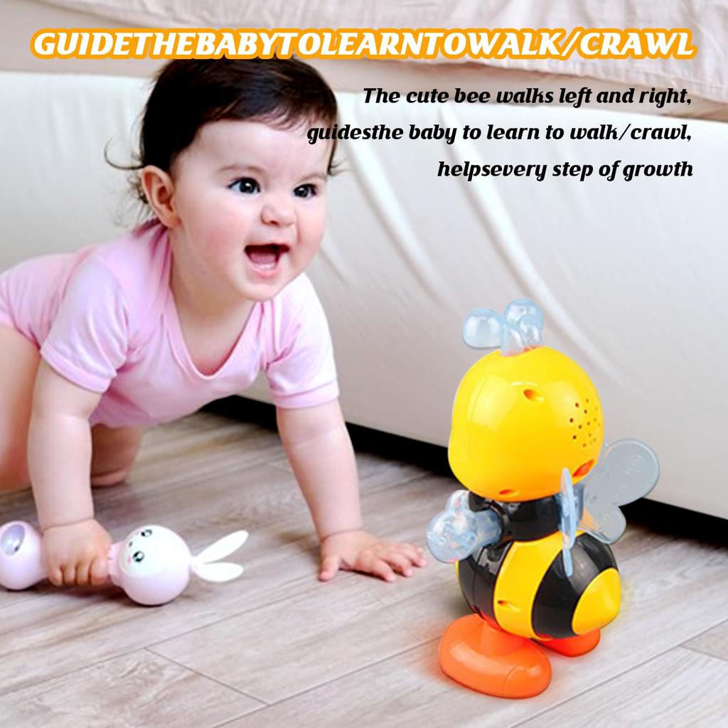 Heiße tanzende Bienen-Spielzeuge - Musikalische interaktive Bienen mit Lichtern und Musik, pädagogische Zeichentrick-Spielzeuge für Erwachsene über 18 Jahre