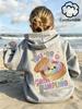 Glitter Dumpling Kids Hoodie Colorful Cartoon Back Print Autumn Winter Fleece Warm Children Casual Hooded Sweatshirt
