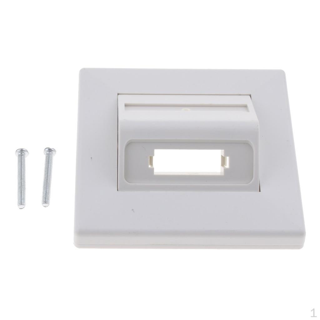 

Wall Plate Plastic SC / LC Glass Cable Adapter Long Socket