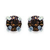 [A0086] - Amber Silver Brillants 3 Mm