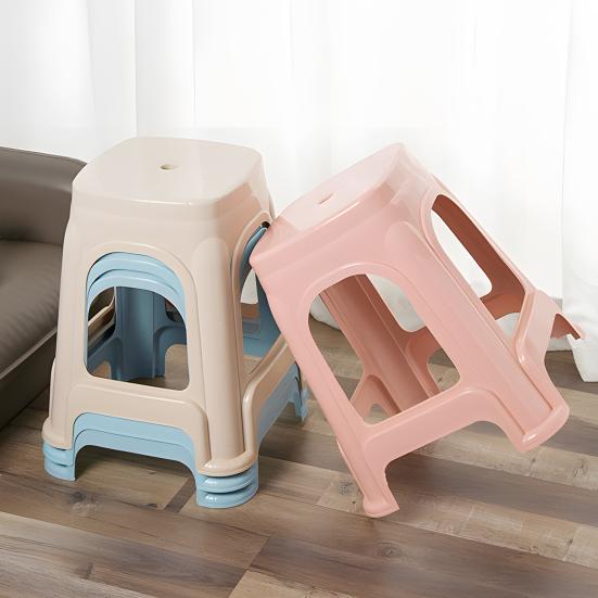 Stackable Classroom Stools Plastic Teacher Chair Indoor Outdoor Flexible Seating Decorative Stools Round Classroom Chairs