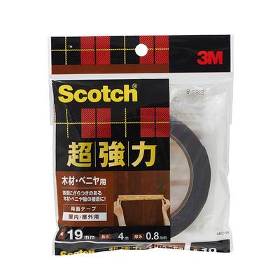 3M Scotch Super Stipri Juosta Medžiui ir 19mm x Dvipusė Fanera, 4m, SMZ-19
