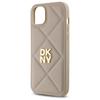 Dkny Dkhcp15Mpqdsle Iphone 15 Plus 6.7  Beżowy/Beige Quilted Stack Logo