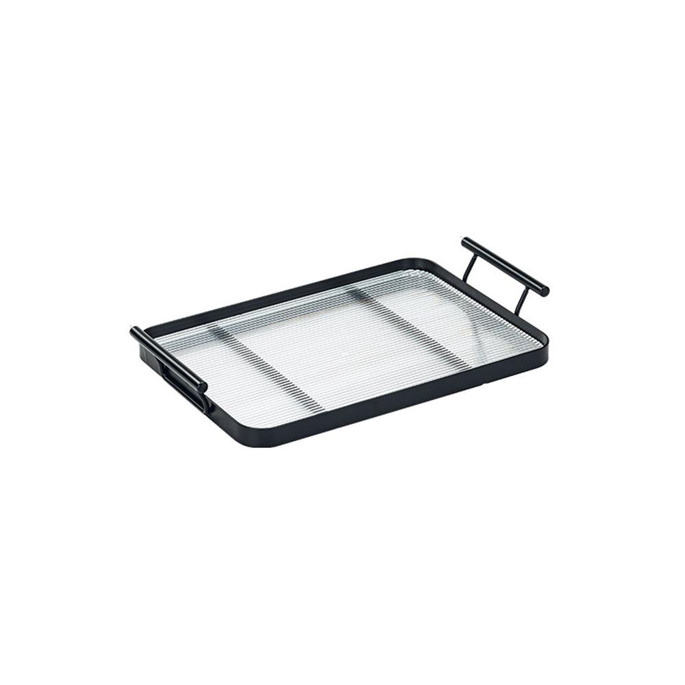 Thicken Acrylic Serving Tray Leak-proof Kitchen Countertop Organizer Clear Serving Platters  Party