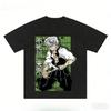 Demon Slayer Wind Hashira Sanemi T Shirt Anime Character Graphic Tees for Men Women Casual Oversized Cotton Tshirt