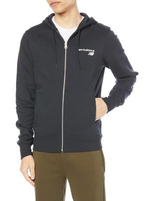 Core Fleece Black Japan Size S To Japanese Size [New Balance] Full-Zip Jacket, (BK), (equivalent S)