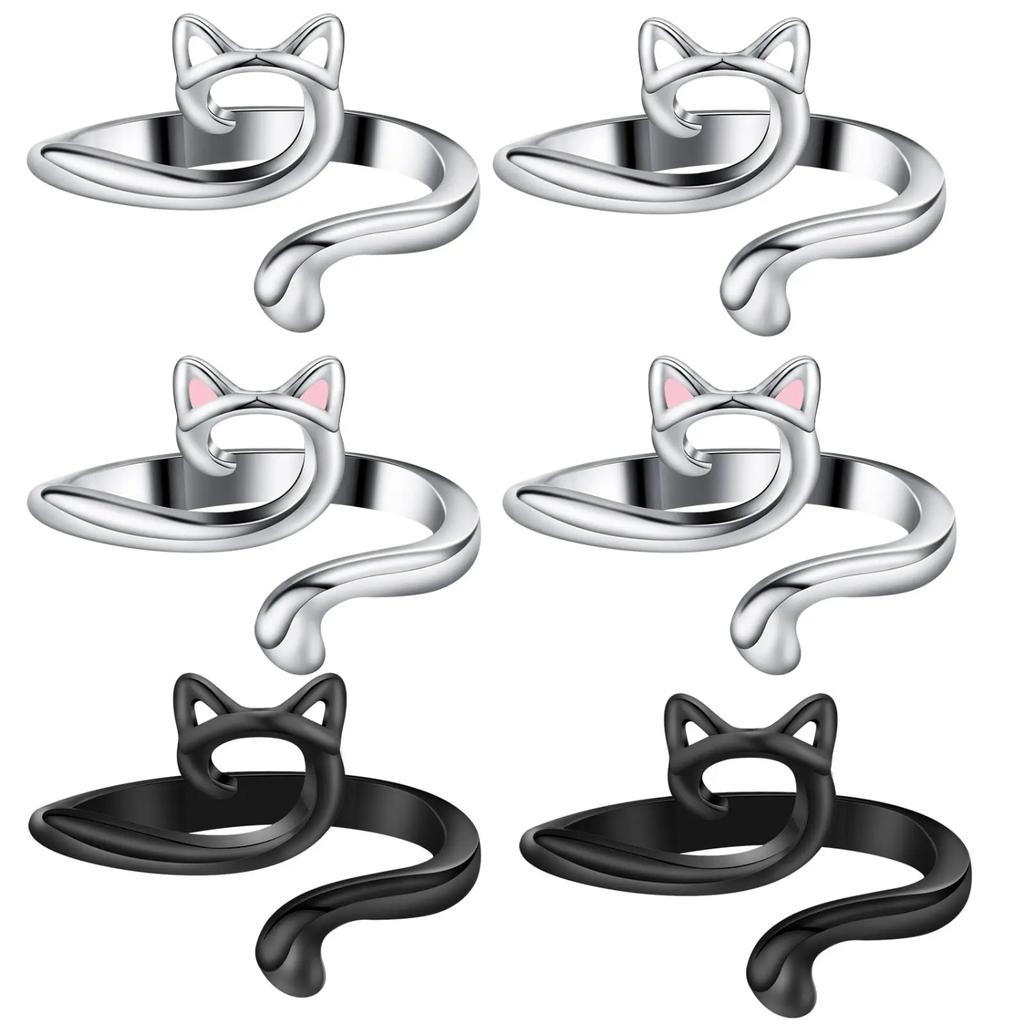 2 szt. Regulowany pierścień pętelkowy do robienia na drutach i szydełkowania, prowadnik do włóczki, ochrona palca, naparstek, pierścień do nici dla szydełkujących, narzędzia do szycia