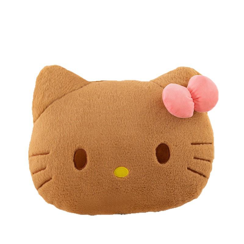 Hello Kitty Big Head Cushion - Cute Cat Plush Backrest Pillow for Girls