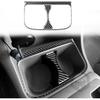 Carbon Fiber Center Console Car Gear Shift Knob Water Cap Holder Panel Cover Carbon Fiber Sticker Car Interior Trim Compatible with Toyota Tacoma