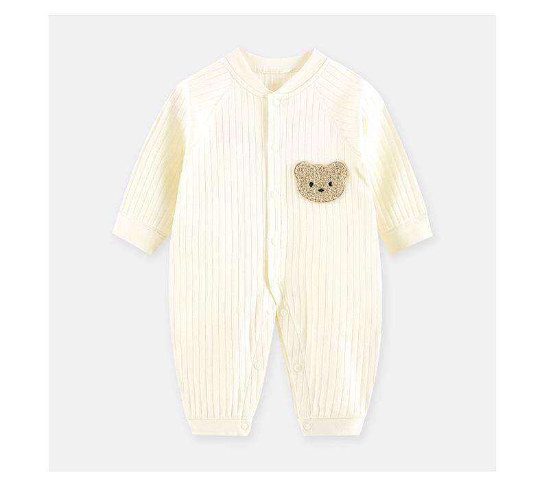 Unisex Baby Romper: Pure Cotton, Four Seasons, Air Conditioned Comfort, Perfect for Spring and Autumn.