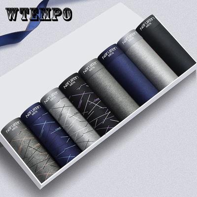 8-piece Men's Underwear Set Sports Quadrangle Pants Breathable Mid Waist Shorts Antibacterial Boxer Shorts