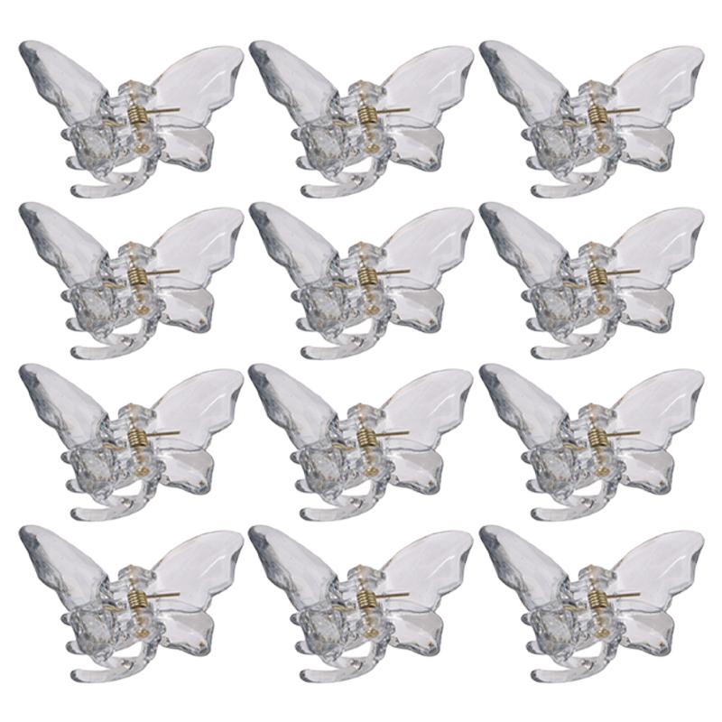 Jelly Colour Butterfly Hair Clip Women Korean Girl Group Fashion Shark Clip Hair Accessories