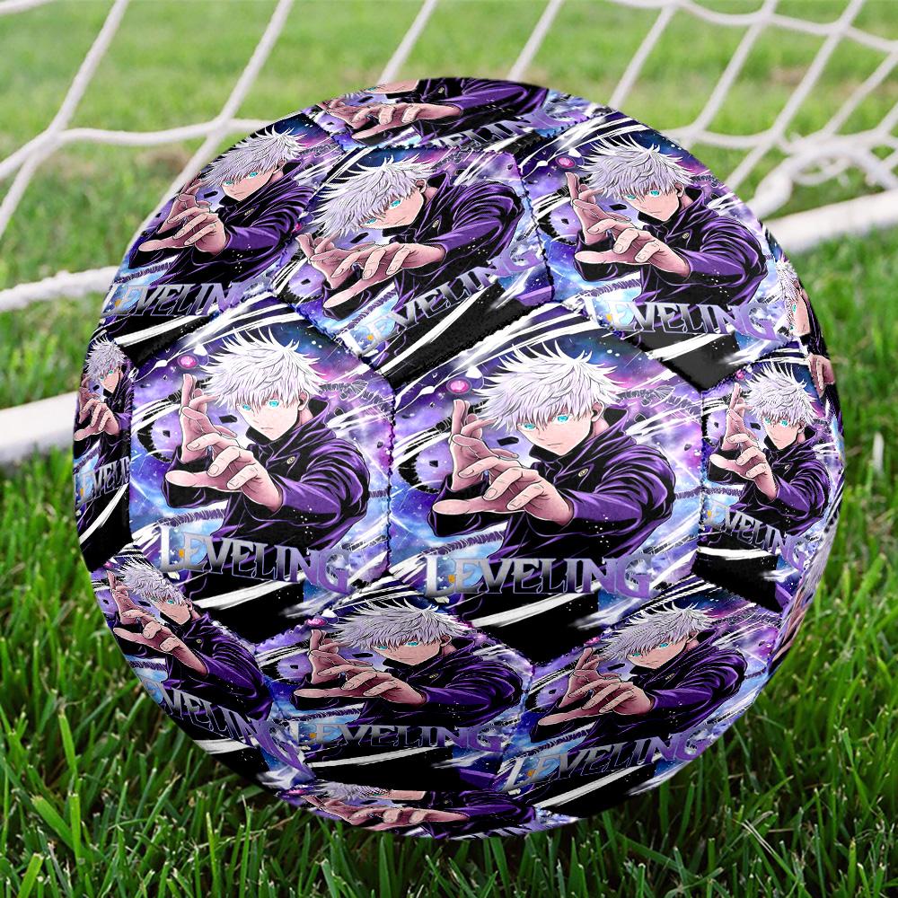 Jujutsu Kaisen Print Size 5 Soccer Ball, Standard Match Football for Sports Game and Team Practice, Ideal Gift for Soccer Fans