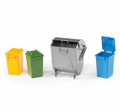 Bruder Mülltonnen-Set 15,5 x 11,5 x 17 cm BR02607 ABS 146 Ab 3 Jahren