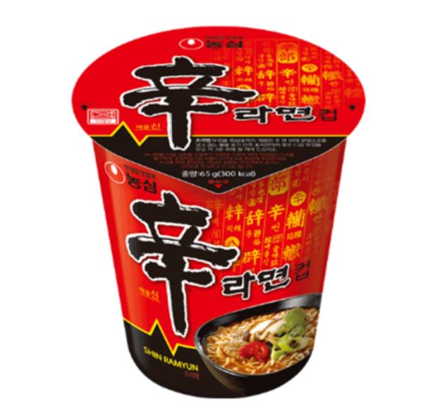 Shin Ramyun Cup Noodles 65g X4 – Spicy Korean Instant Ramen