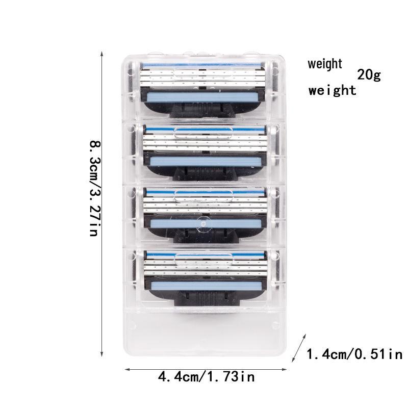 Men's Three-Layer Manual Razor with Cross-border Blades