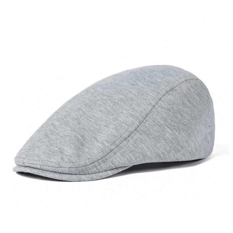 Cappello di lana, berretto da uomo tinta unita, cappello casual retro in avanti, visiera stagionale, cappello da donna