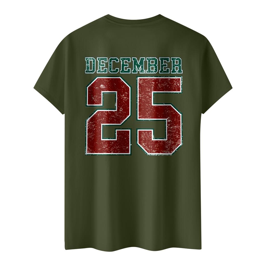 Dámské ležérní tištěné tričko s kulatým výstřihem, svetr s krátkým rukávem