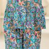 Women's Plus Size Printed 2-Piece Set – Casual Short Sleeve Summer Outfit (XL-5XL)