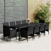 Day and Night - Day and Night Garden Dining Set 11 Pieces Black Synthetic Rattan