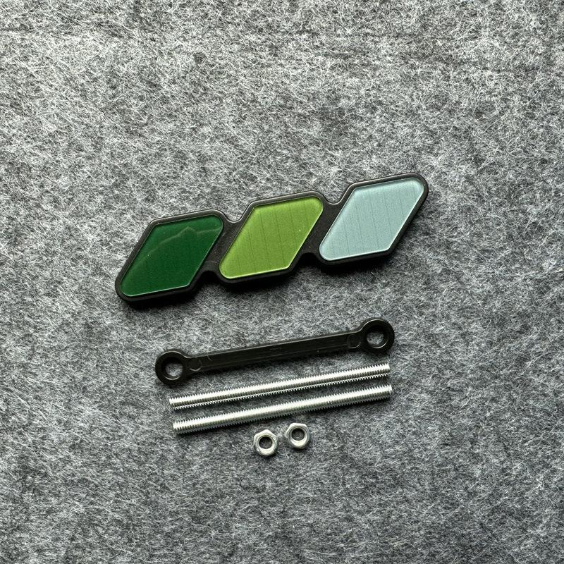 Tre-farget 3-gitter-emblem for Toyota for Tacoma 4Runner Tundra Highlande Modifisert dekorativ stripe av luftinntaksgitter