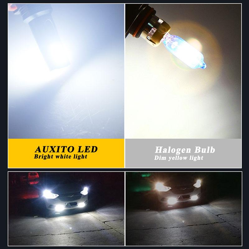 H11 LED H8 H9 H1 9005 9006 HB3 HB4 H7 H3 H4 Car Fog Lights With 3030 Chips 12LED 6000K White Auto Fog Lamp Day Running Light 12V