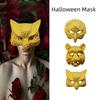 Plastic Full Face Mask Golden Animal Mask Retro Halloween Masks  Men