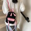 Contrast Color Suede Backpack Women's Bag New Fashion Travel Women's Bag Small Bag Retro Small Backpack
