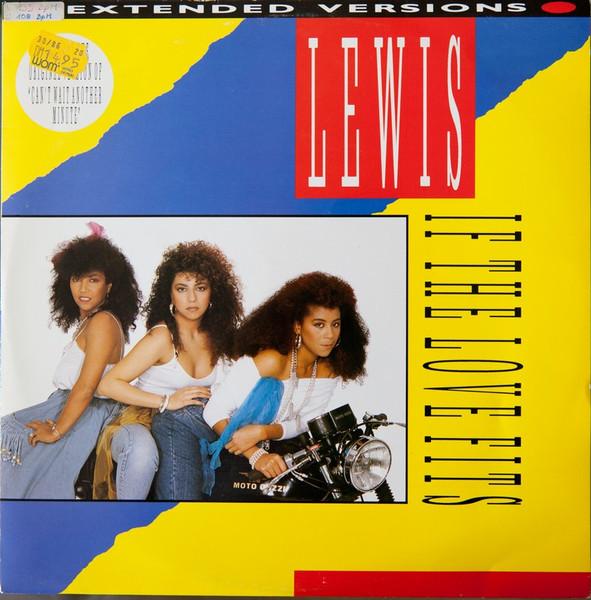 

12inch Record LEWIS SISTERS If The Love Fits Cant Wait Anoth RIVAT45 Riva 1986 UK Dance Electronica Used